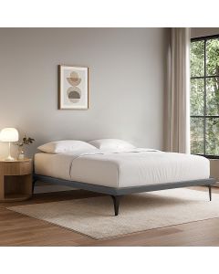 Cama Japonesa Toquio Queen Linho Cinza