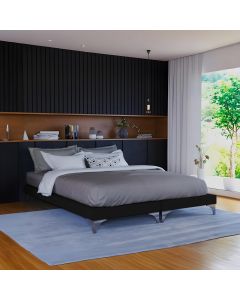 Cama Oriental Premium King Veludo Preto