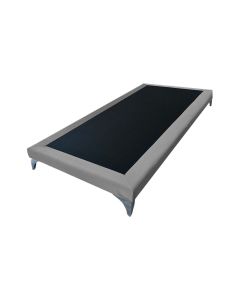 Cama Oriental Premium Solteiro Veludo Cinza